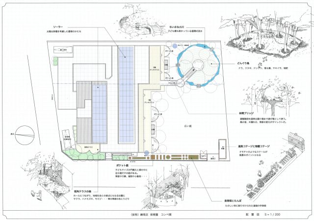 練馬区 保育園 基本計画 コンペ案の画像